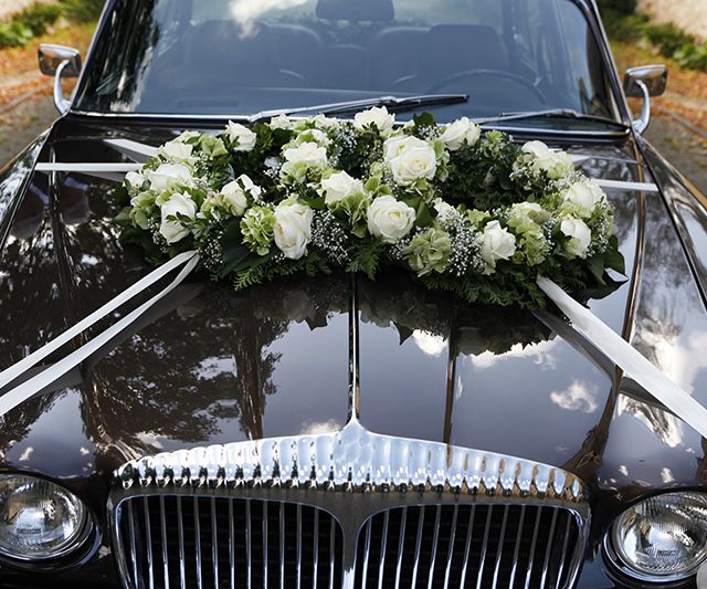 Gärtnerei Diekmeyer in Bremen Hochzeitsfloristik Brautauto