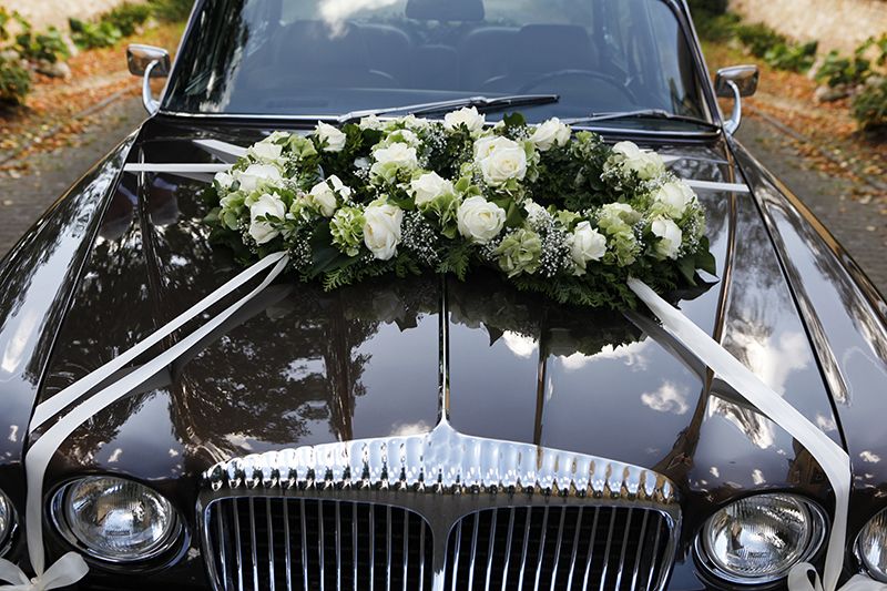 Gärtnerei Diekmeyer in Bremen Hochzeitsfloristik Brautauto